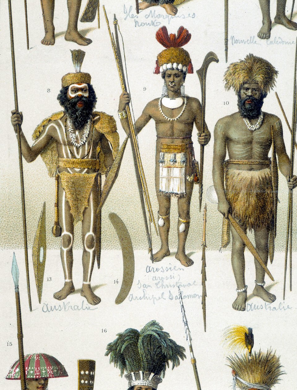 Povos Indígenas Australianos em trajes de Estado de Unknown artist
