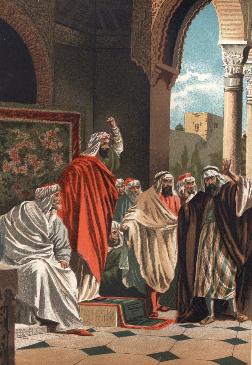 Averroés filósofo e médico árabe (1126-1198). de "La Ciencia y sus Hombres" de Louis Figuier. Barcelona 1881 de Unknown artist