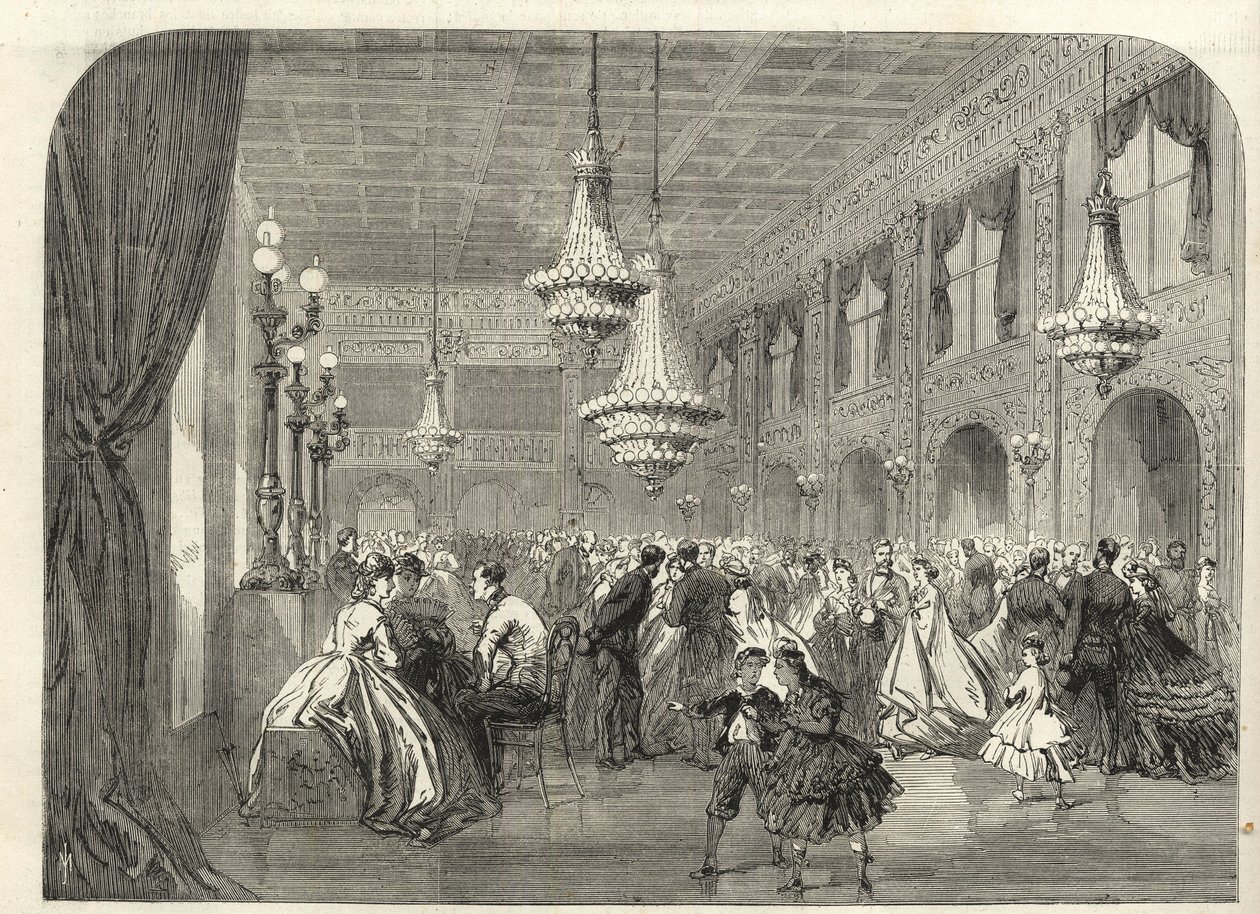 Baden Baden (Baden-Baden), Alemanha - Inside the Conversation Room - 1867 de Unknown artist