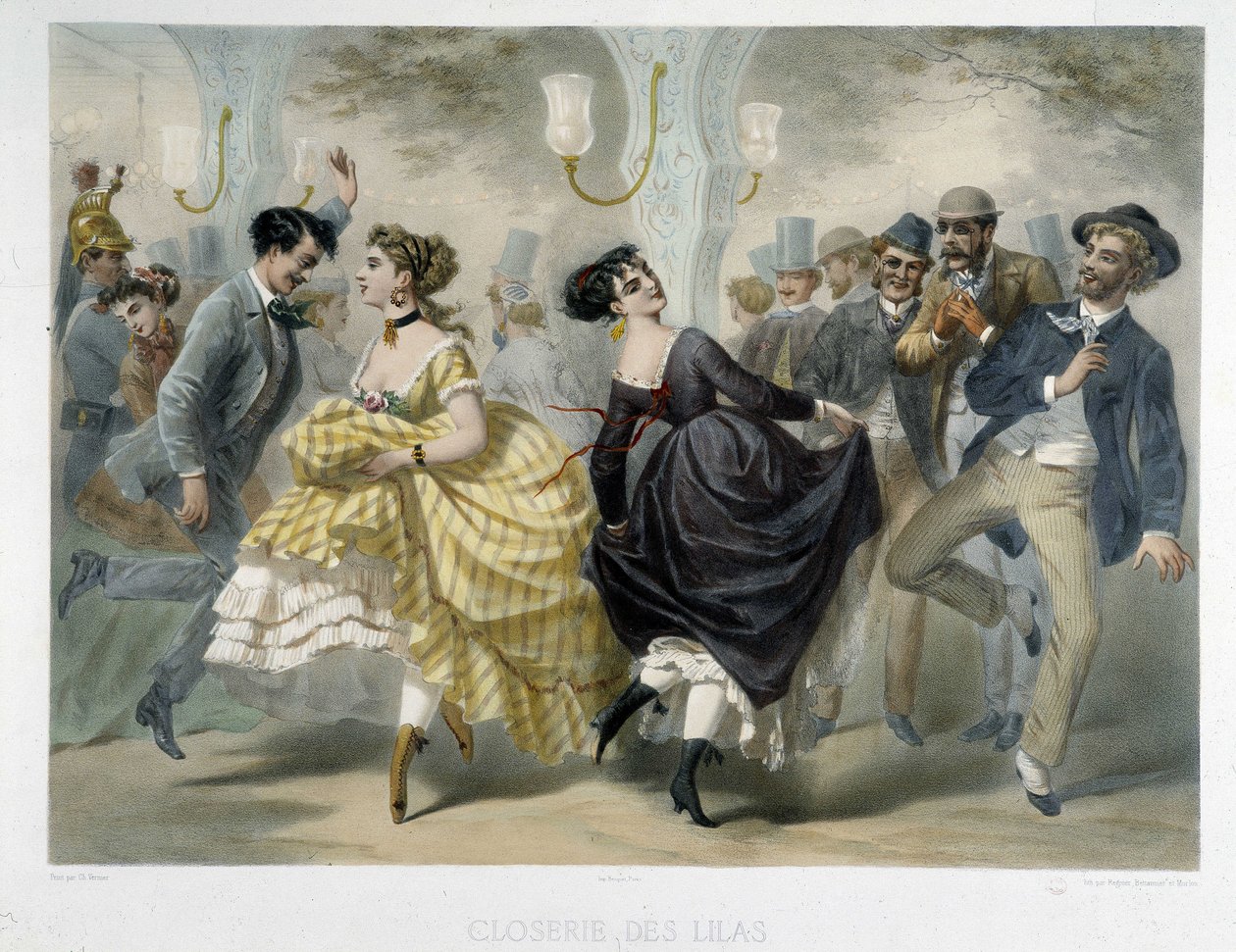 Bola no Closerie des Lilas, cerca de 1860 de Unknown artist