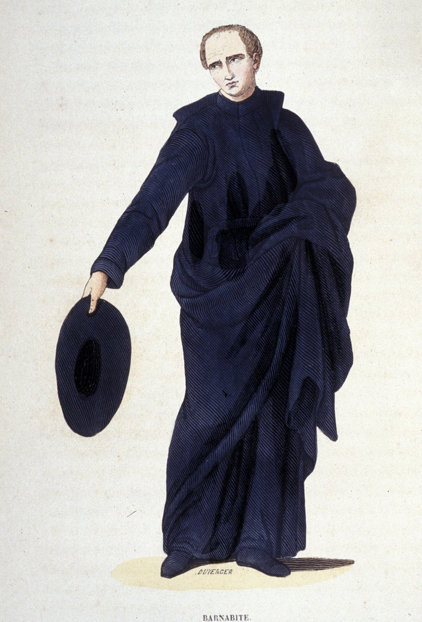 Barnabita. Gravação de um álbum sobre ordens religiosas, Paris de Unknown artist