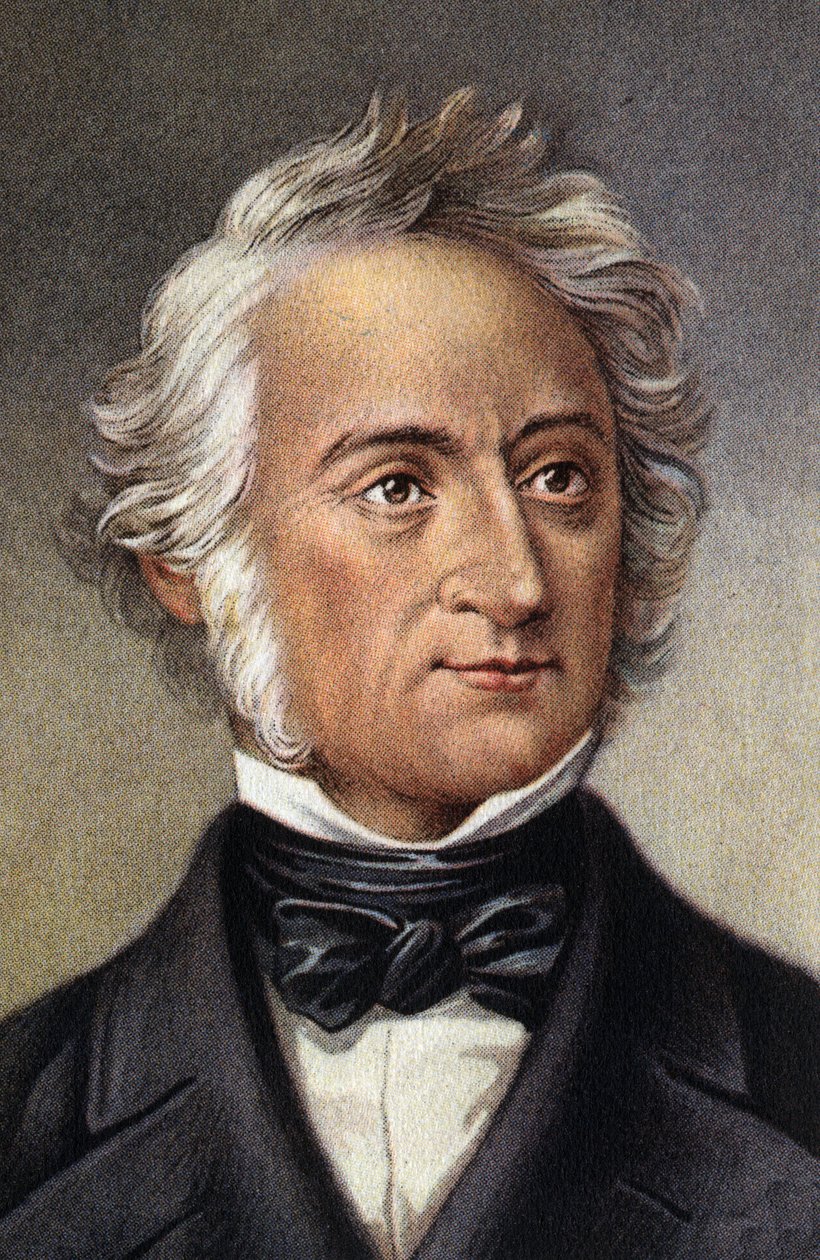 Barão Justus von Liebig, químico alemão . de Unknown Artist