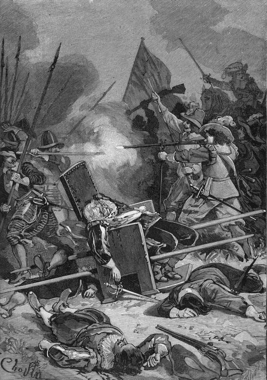 Batalha de Rocroy (Rocroi) de Unknown artist