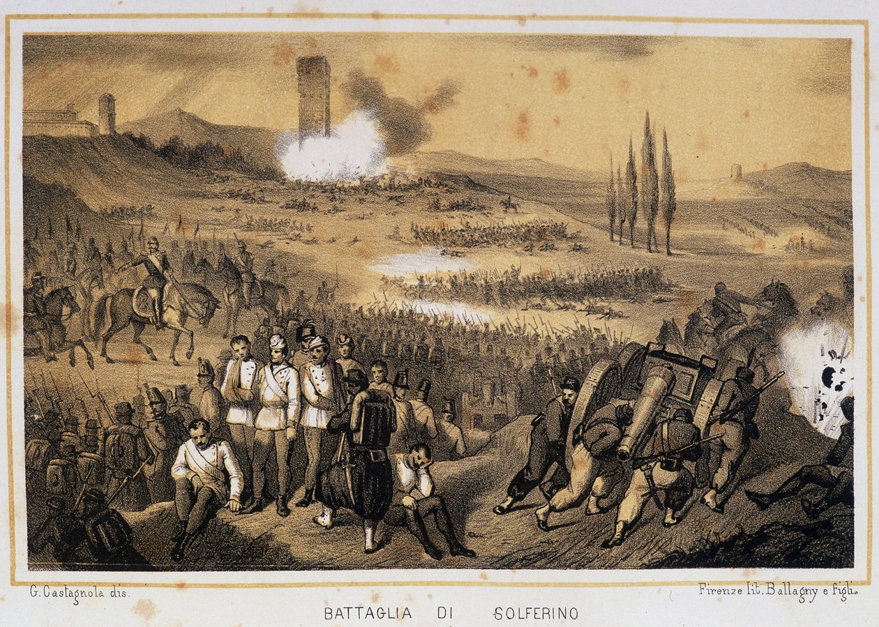 Batalha de Solferino de Unknown artist