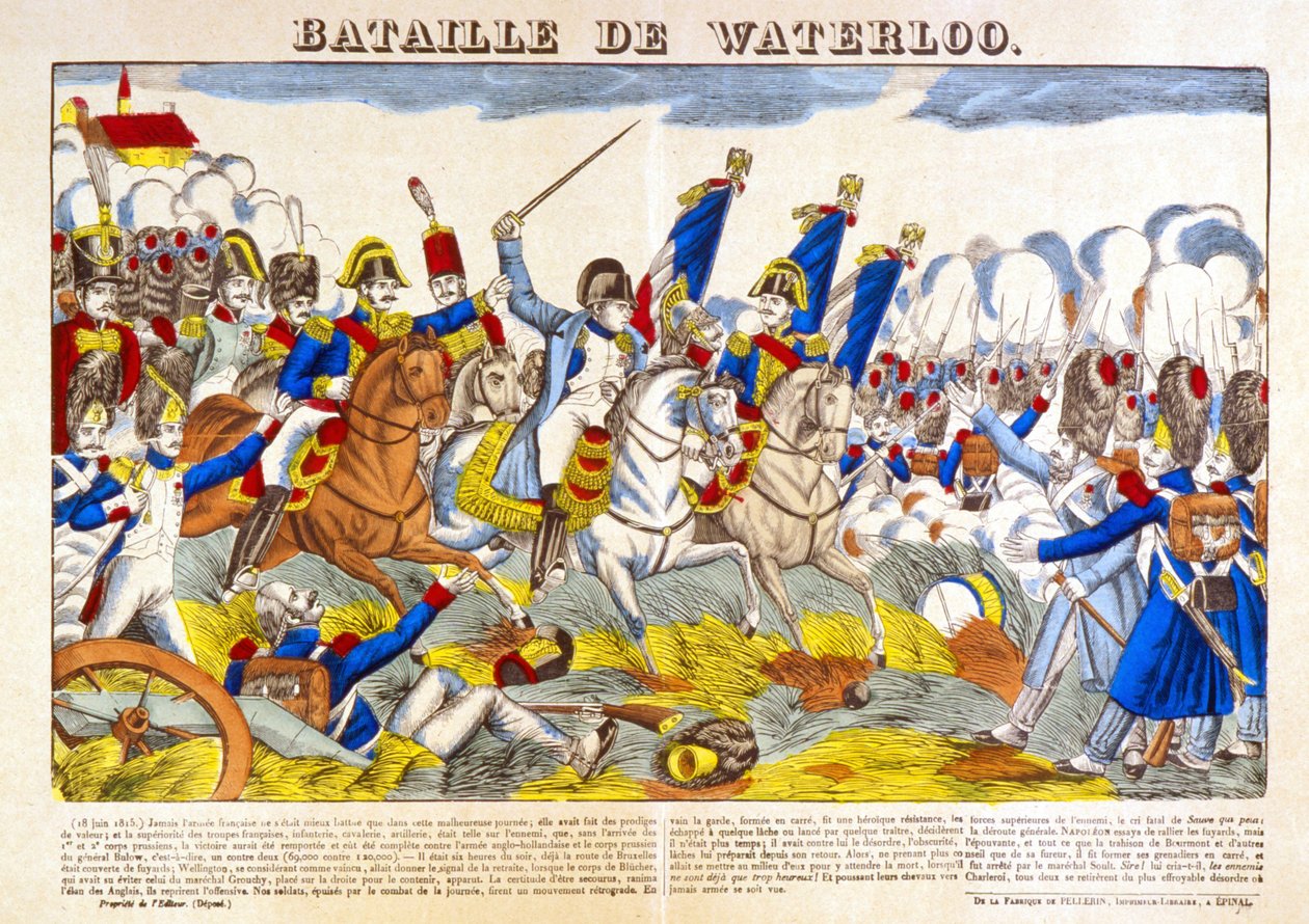 Batalha de Waterloo (1815). de Unknown artist
