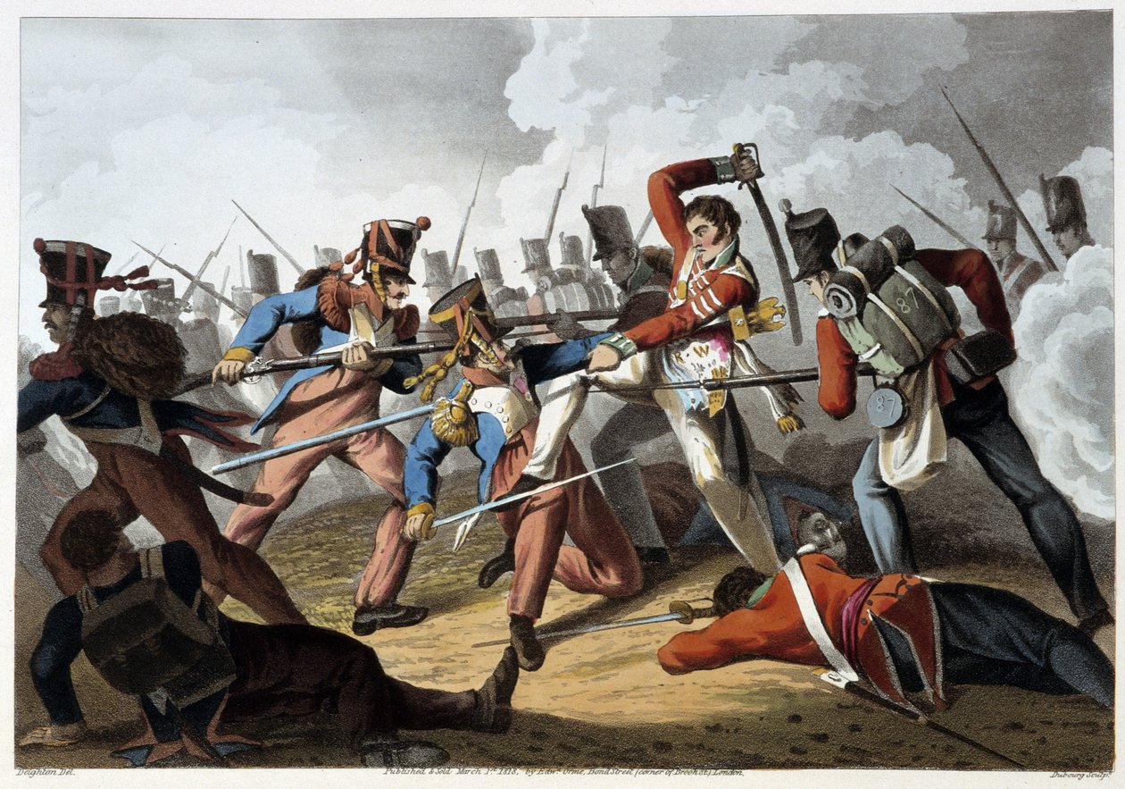 Batalha dos Pirenéus - em "Anecdotes Históricos, Militares e Navais..." por Edward Orne de Unknown artist