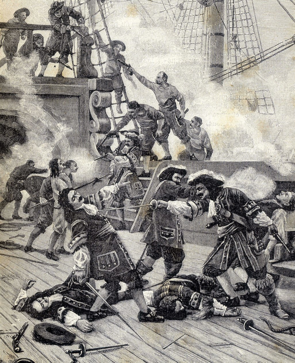 Batalha num barco - Jean Bart. de Unknown artist