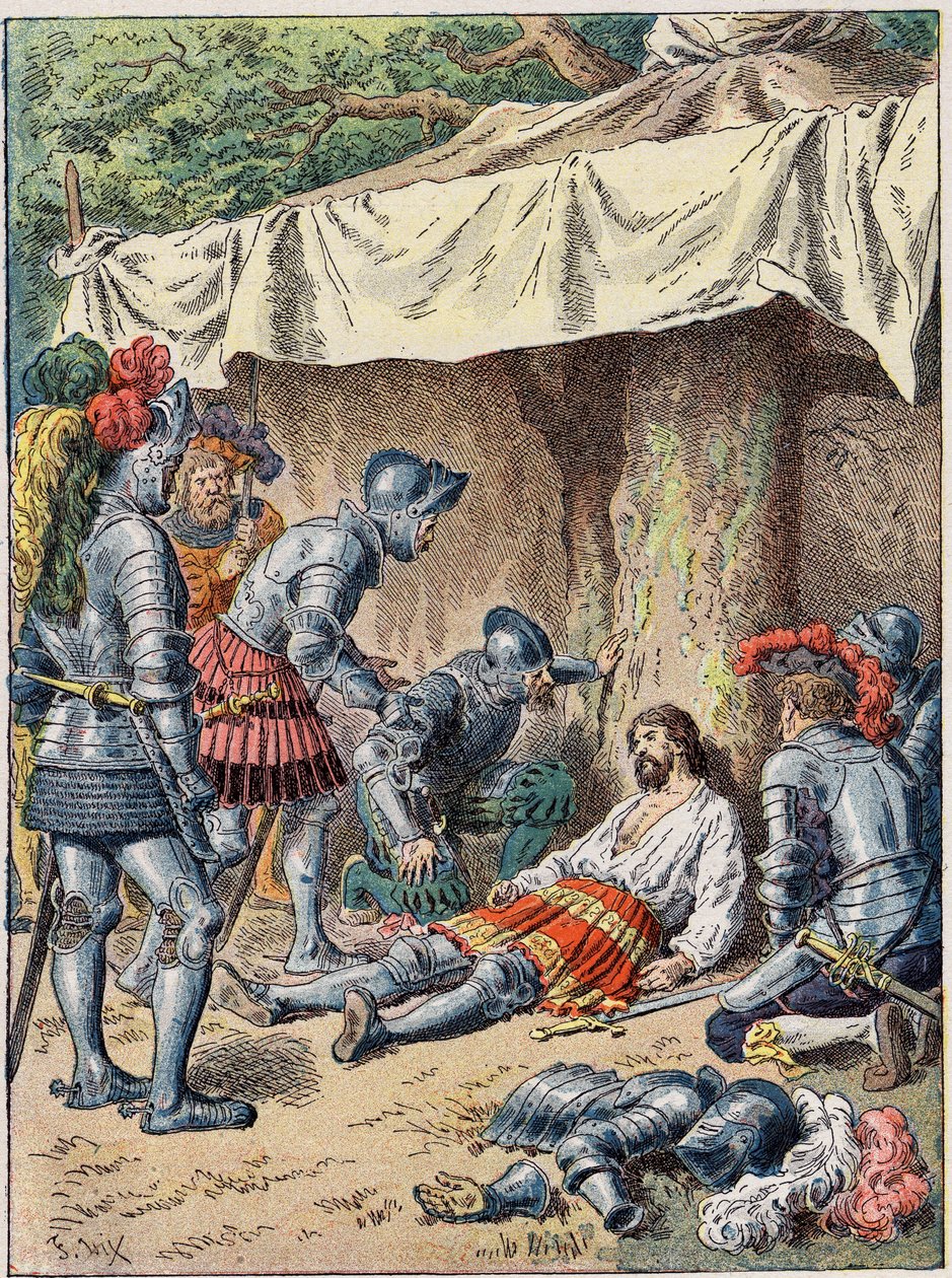 A morte de Bayard em 1524. de Unknown artist