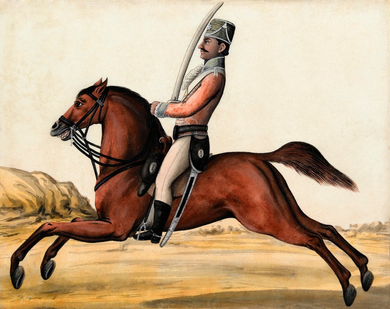 Cavalaria nativa de Bengala, 1788 cerca de de Unknown