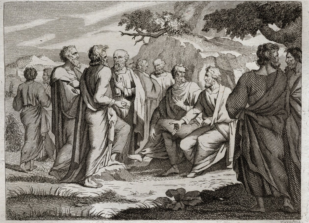 Bíblia de Royaumont, Velho Testamento: Os Doze Profetas Pequenos. Os outros doze Profetas, geralmente chamados de Pequenos Profetas, porque eles deixaram pequenas escrituras. Ilustração de 1811. de Unknown artist