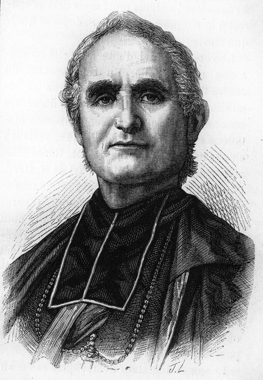 Dom Félix Dupanloup (1802 - 1878), prelado francês, bispo de Orleães de Unknown artist