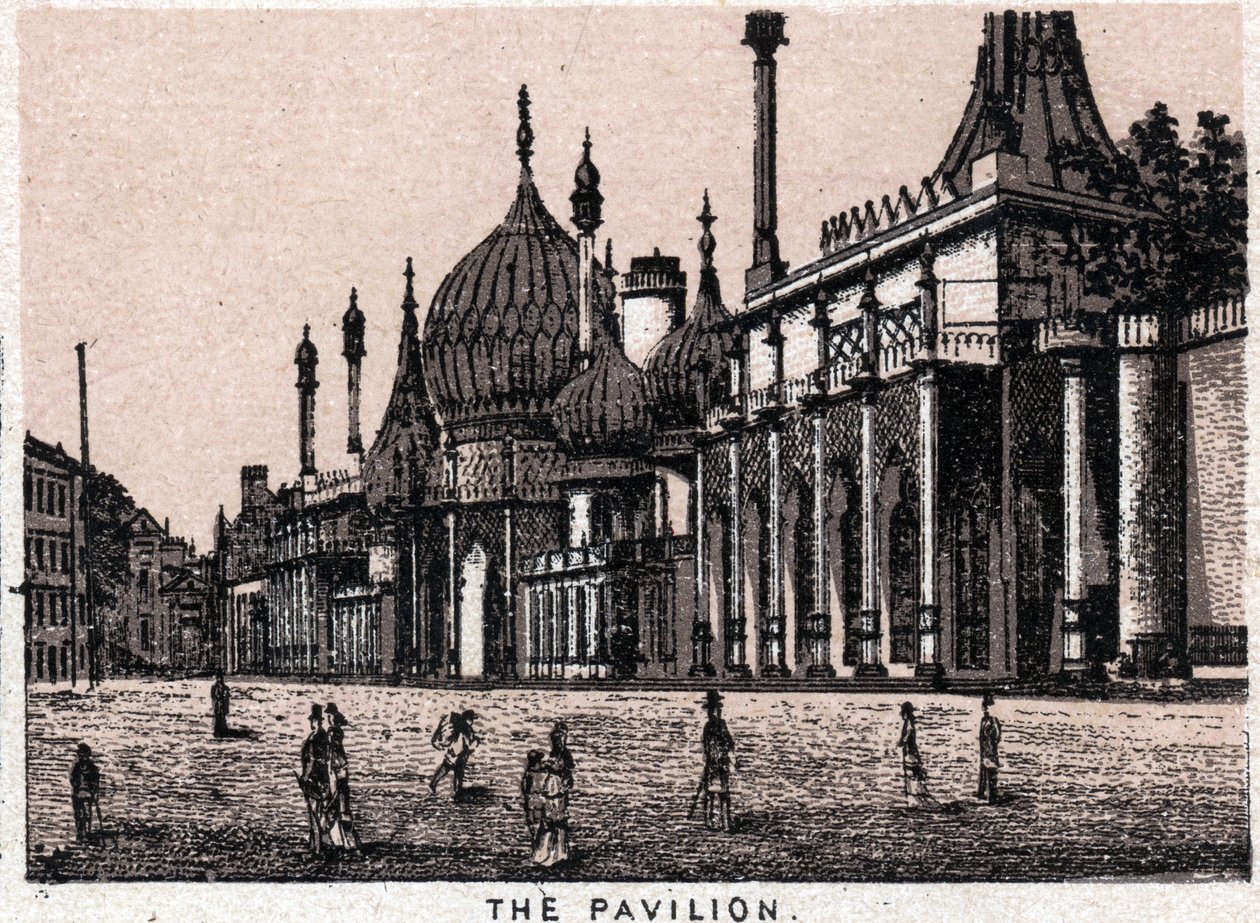 Brighton, Inglaterra: vista do pavilhão. em "The world illustrates 168 views" Sem data (final do século XIX) de Unknown artist
