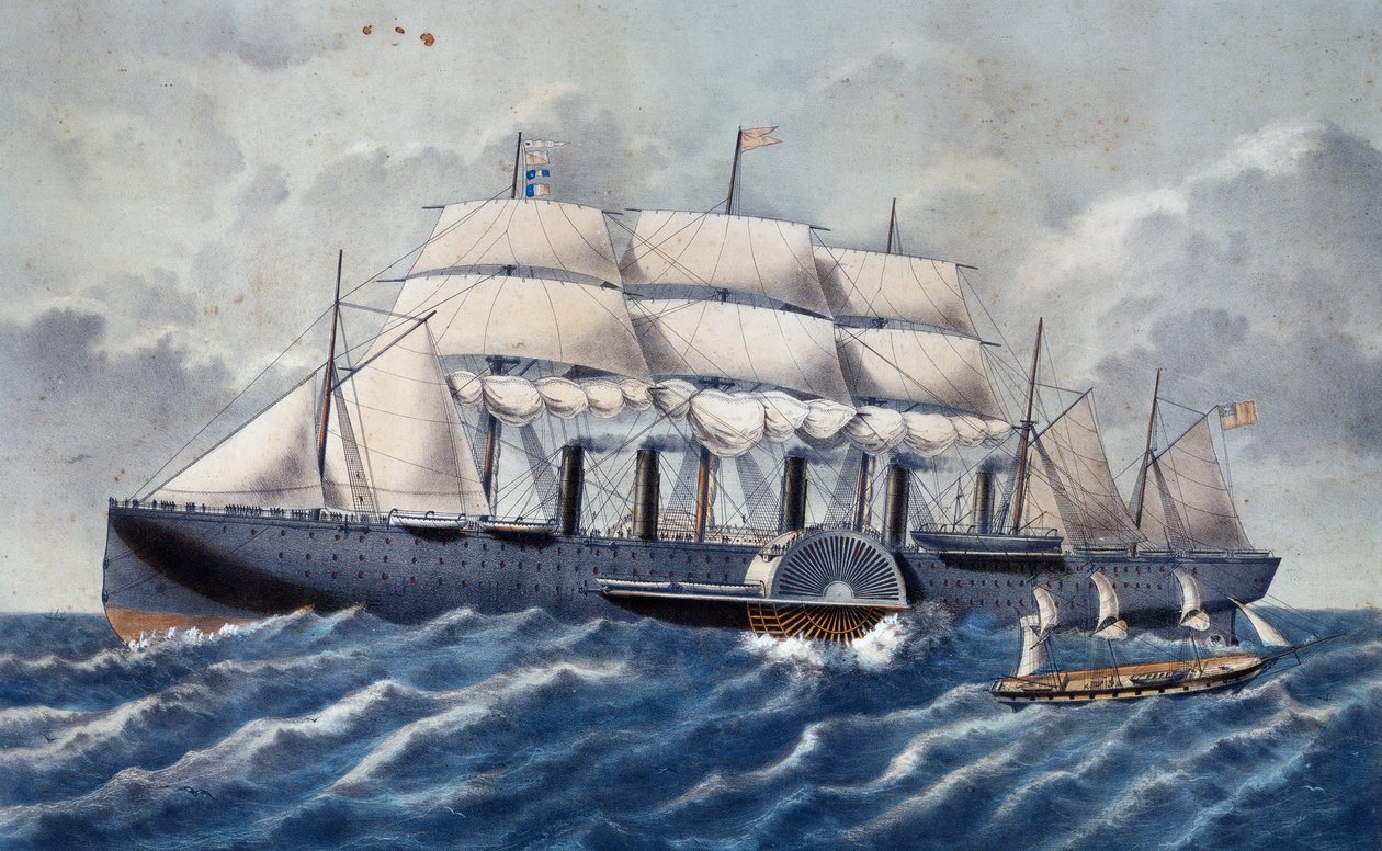Navio a vapor britânico Great Eastern de Unknown artist