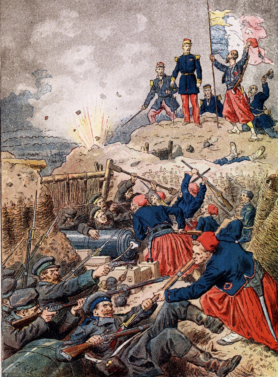 Captura de Malakoff pela divisão da Mac Mahon em 8 de setembro de Unknown artist