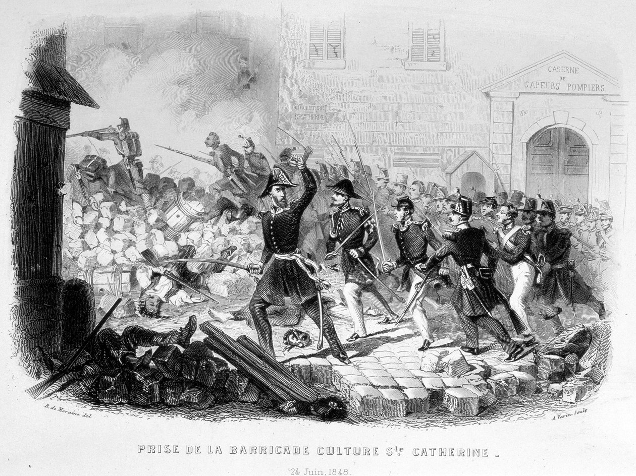 Captura da cultura da Barricada Sainte Catherine (24 de junho de Unknown artist