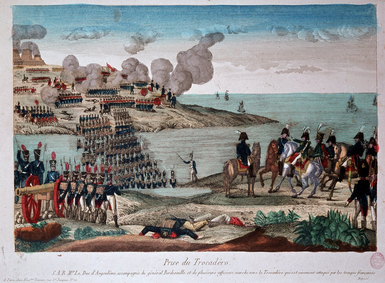 Captura do Trocadero pelos franceses de Unknown artist
