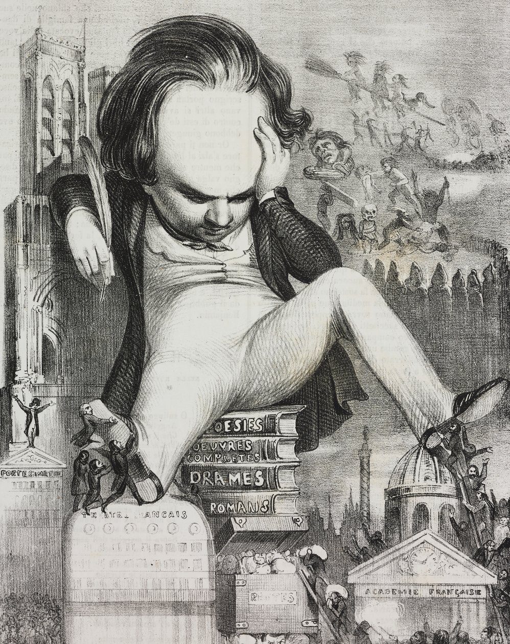 Caricatura de Victor Hugo (1802-1885) de Unknown artist