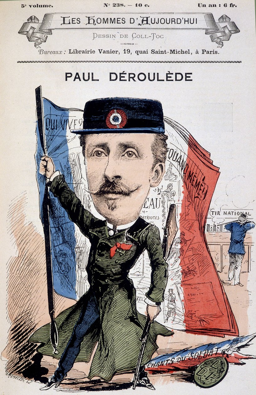 Desenho animado de Paul Déleède (1846-1914), escritor e político francês. Em "Os Homens de Hoje". de Unknown artist