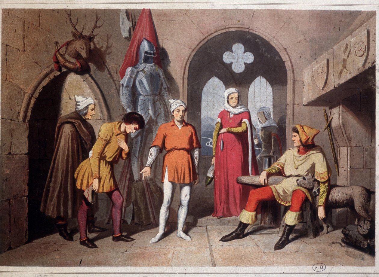 Interior do Castelo, nos Vosges, Estrasburgo de Unknown artist