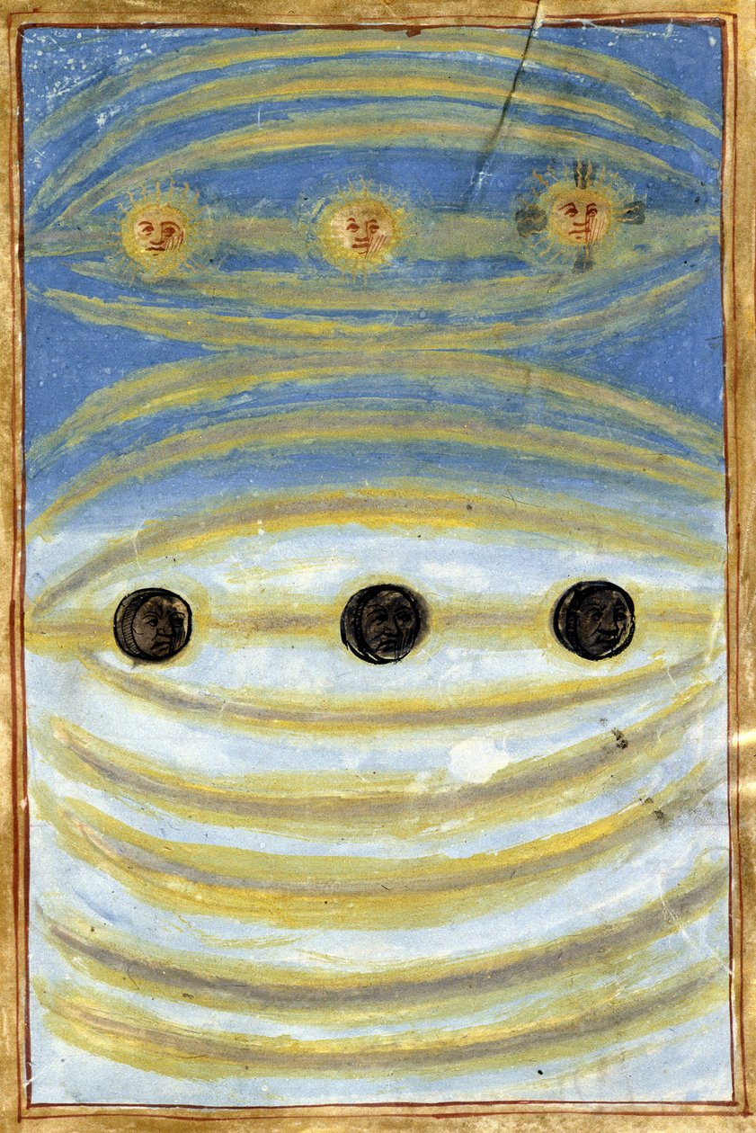 Sinais celestiais vistos no dia da morte de Anne de Bretagne de Unknown artist
