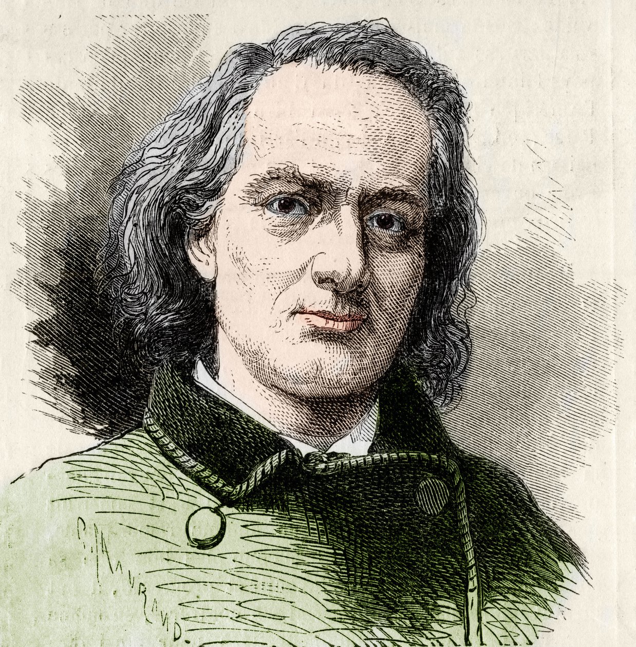 Charles Baudelaire (1821-1867), escritor francês depois da foto de Carjat. de Unknown artist