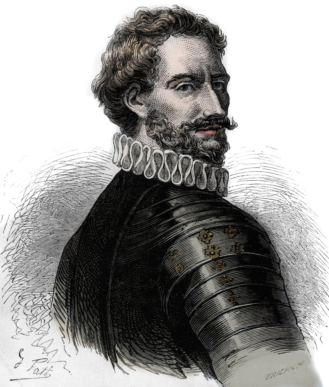 Charles III, Duque de Bourbon - Charles III de Bourbon - Charles de Montpensier (1490-1527), Duque de Bourbon e Connetable da França. Gravura do século XIX. de Unknown artist