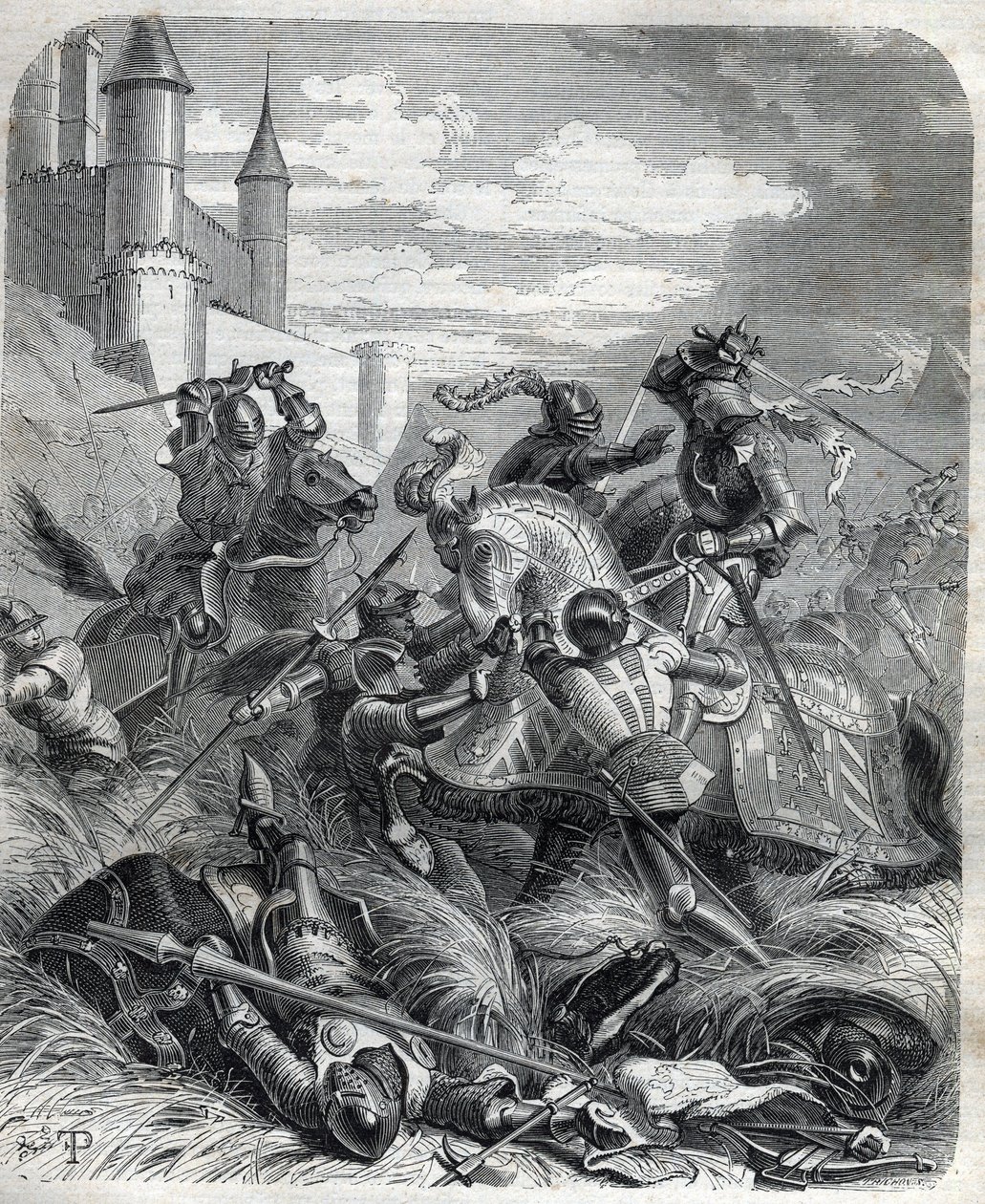 Carlos III, conhecido como Carlos de Duras (Durazzo), rei de Nápoles, entrou em Nápoles, com a ajuda do povo, no dia 16 de julho. de Unknown artist