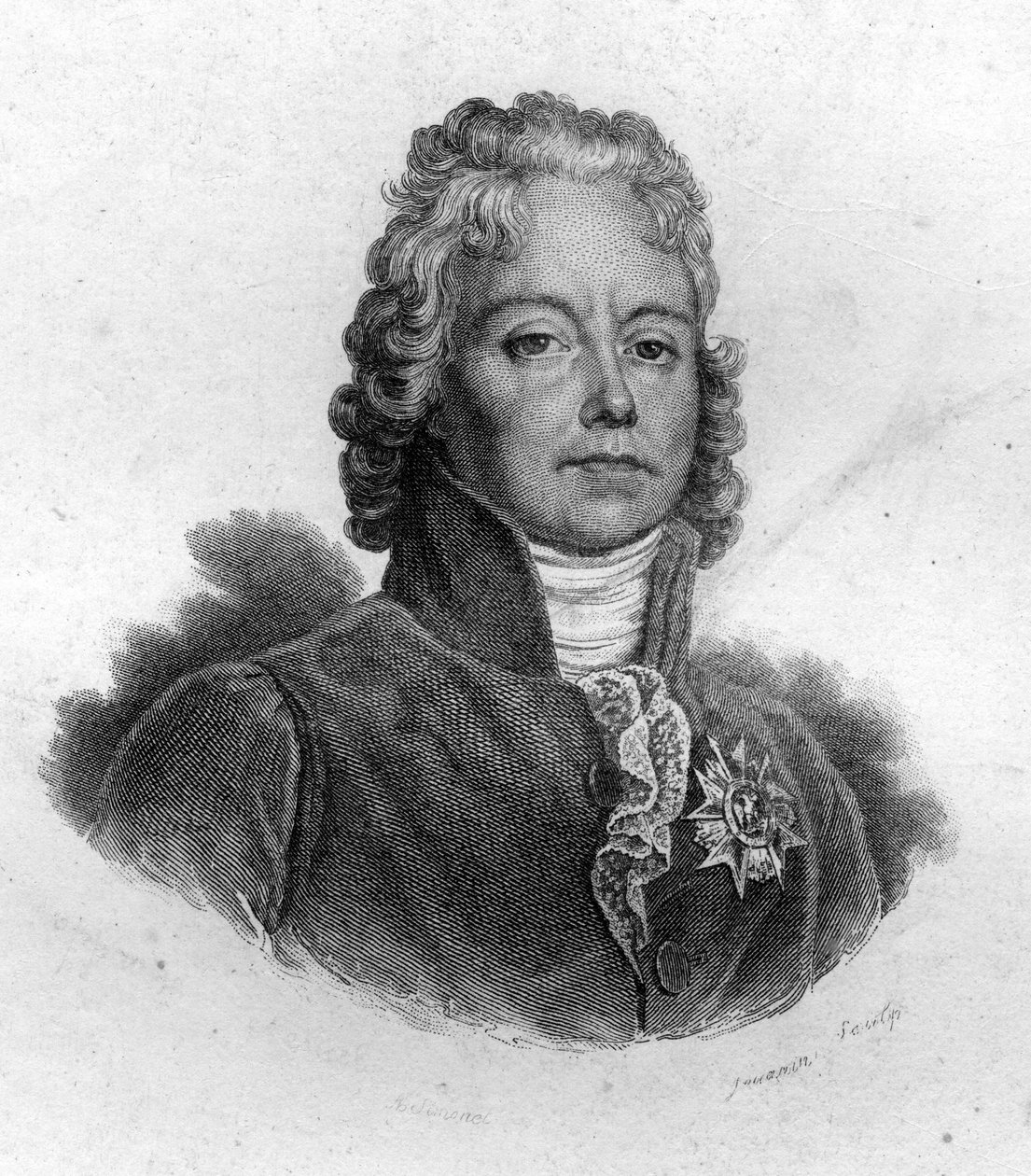 Charles Maurice de Talleyrand Périgord (1754-1838), político francês. Gravura do século XIX de Unknown artist