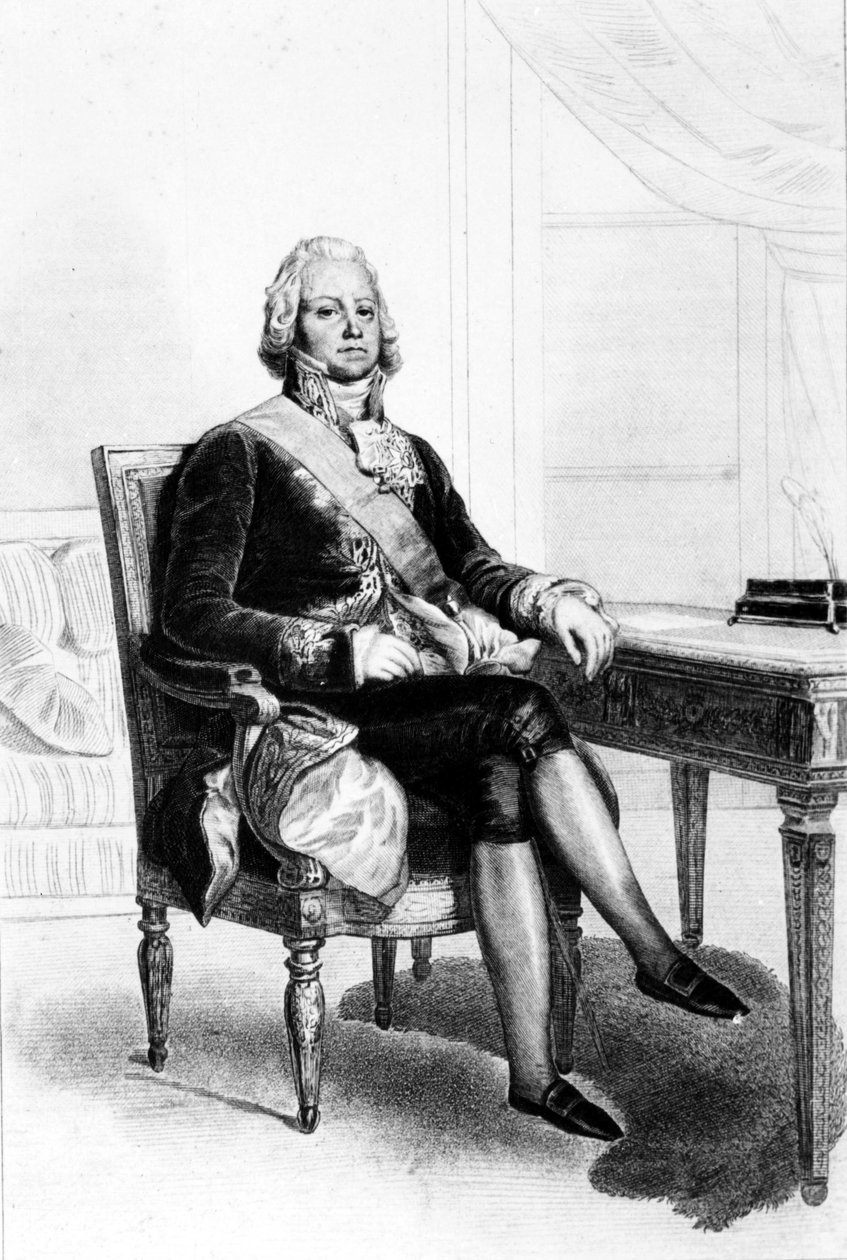 Charles Maurice de Talleyrand Périgord (1754-1838), político francês. Gravura do século XIX. de Unknown artist