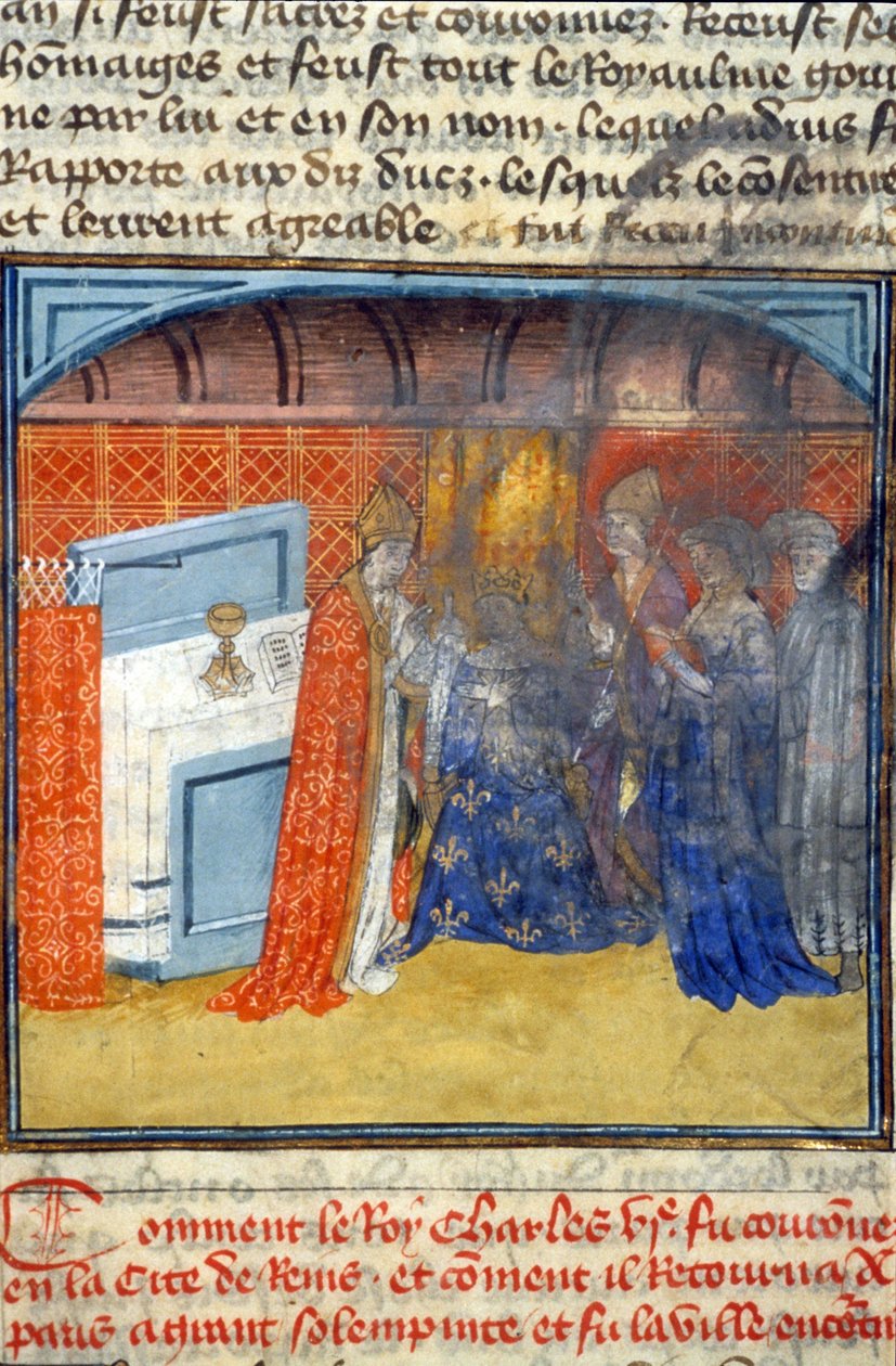Charles VI, 512, 468r: Pedido de autorização para a Biblioteca Municipal de Toulouse (tel: 05 62 27 66 66) de Unknown artist