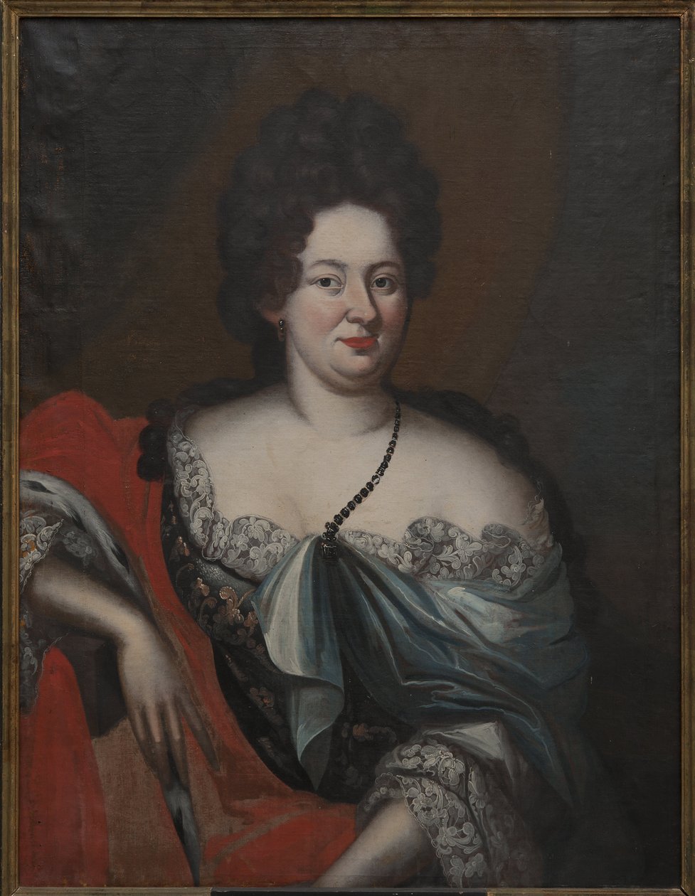 Charlotte Sophie, Duquesa de Courlande - Retrato de Charlotte Sophie (1651-1728), Duquesa de Courland, Anônima . Óleo sobre tela. Dimensão : 98x74 cm. Nationalmuseum Estocolmo de Unknown artist