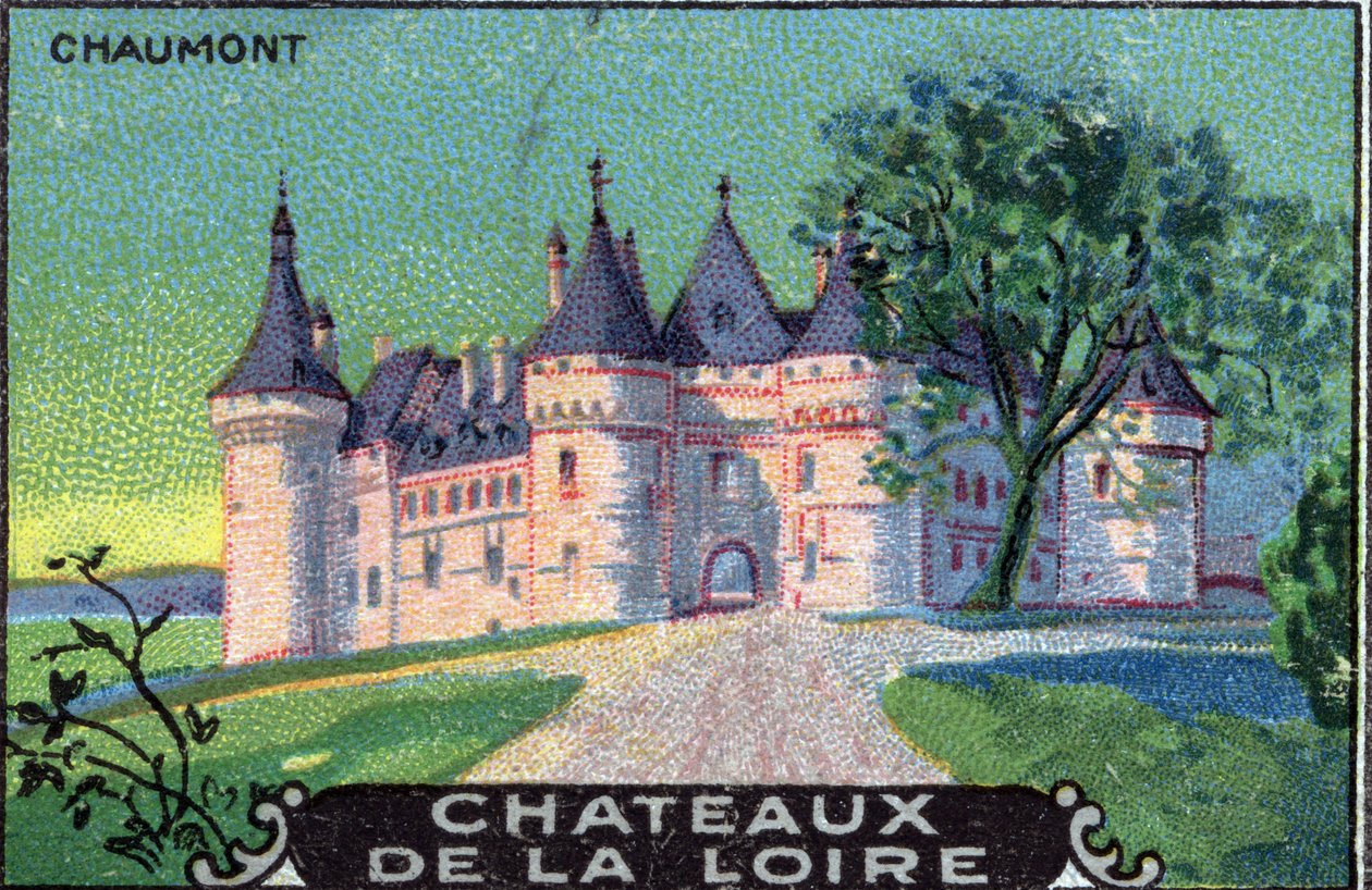 Castelos do Loire: Chaumont-sur-Loire, Loir-et-Cher, Centro, França, início do século XX (cromo) de Unknown Artist