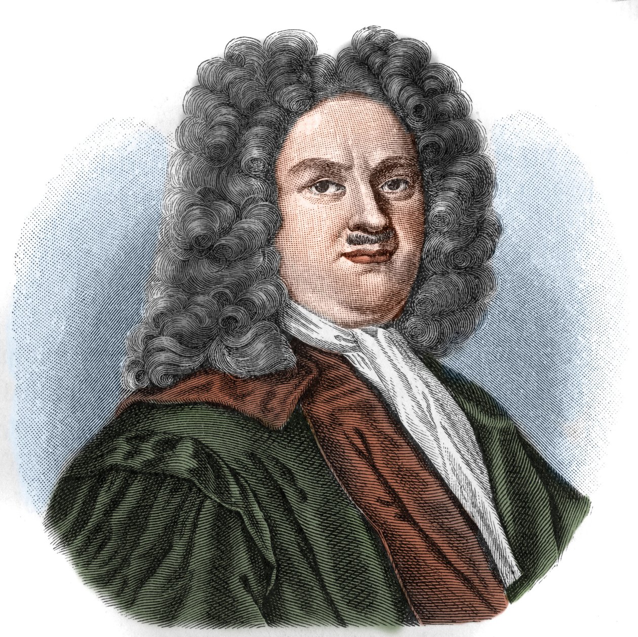 Christian Thomasius (1655-1728) jurista e filósofo alemão. de Unknown artist