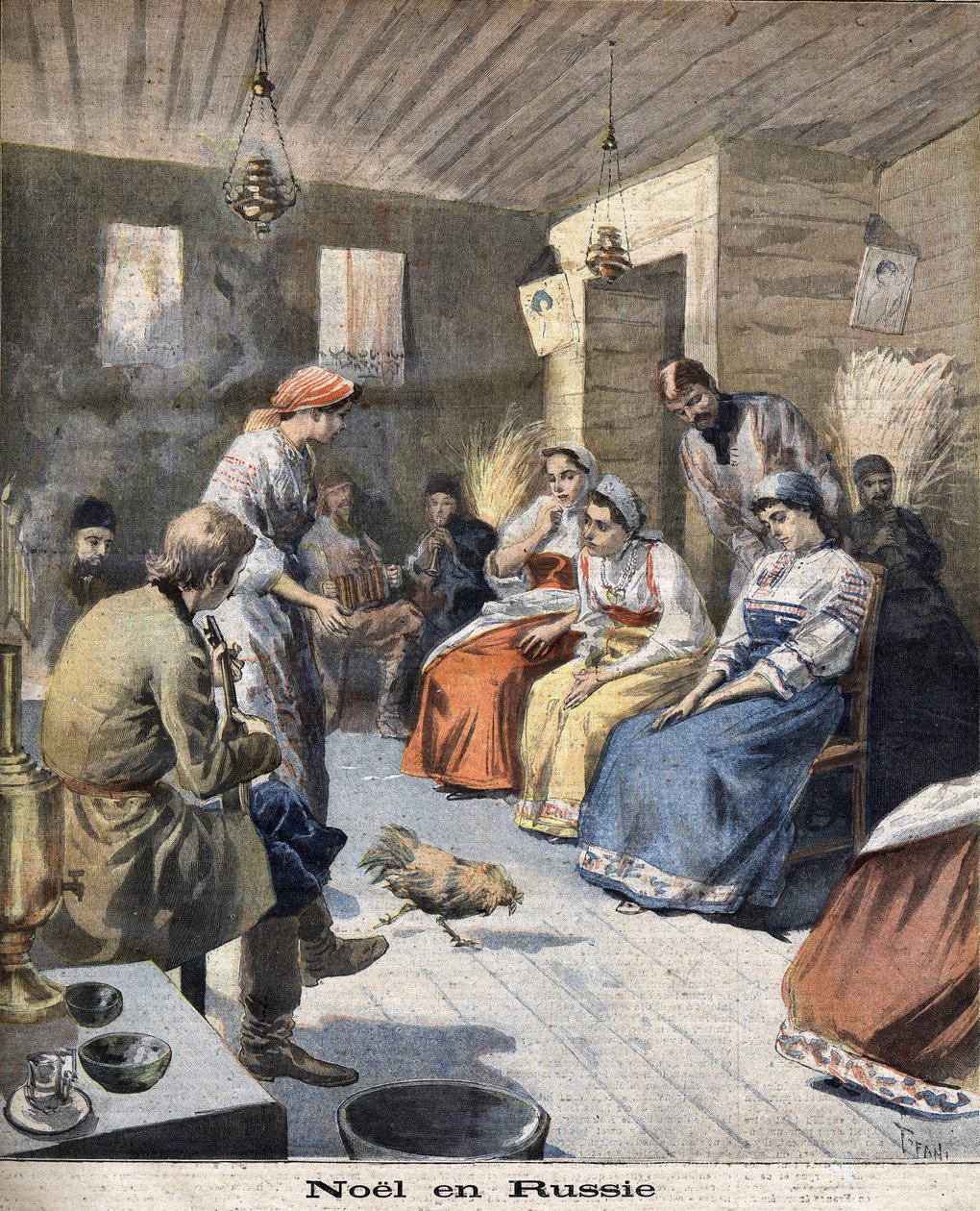 O Natal na Rússia em 1894 de Unknown artist