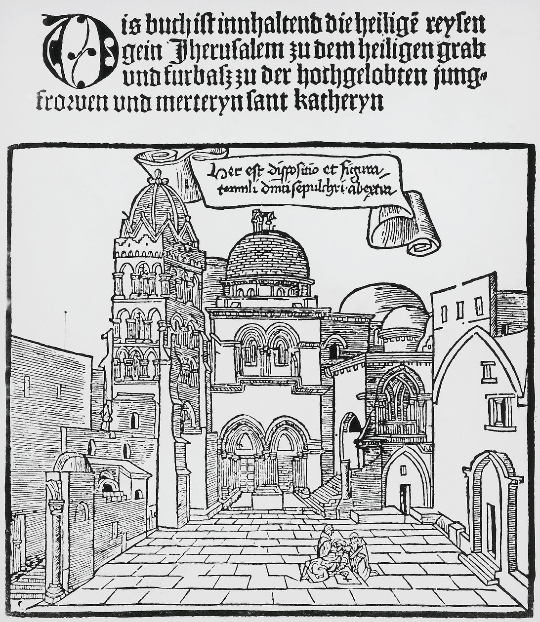 Igreja do Santo Sepulcro em Jerusalém de Unknown artist