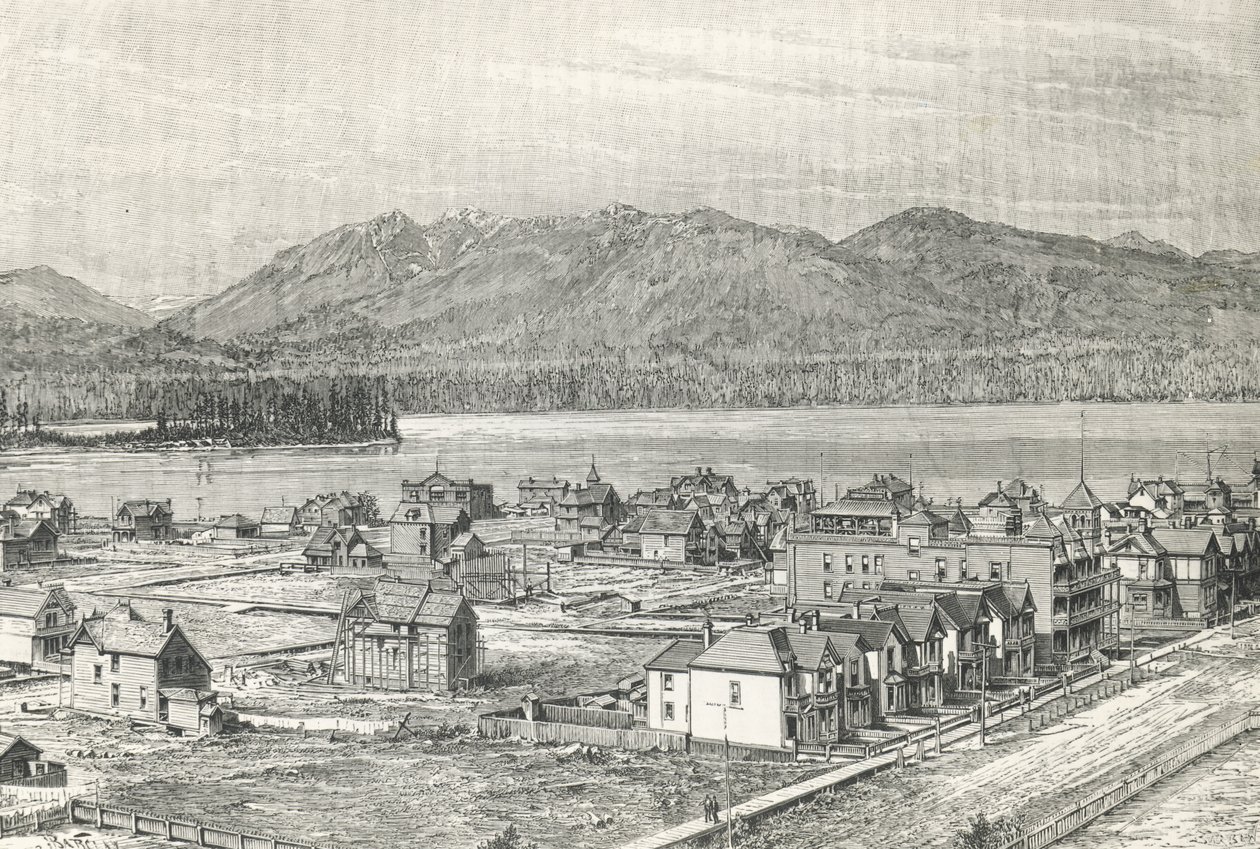 Cidade de Vancouver, gravura, Canadá de Unknown artist