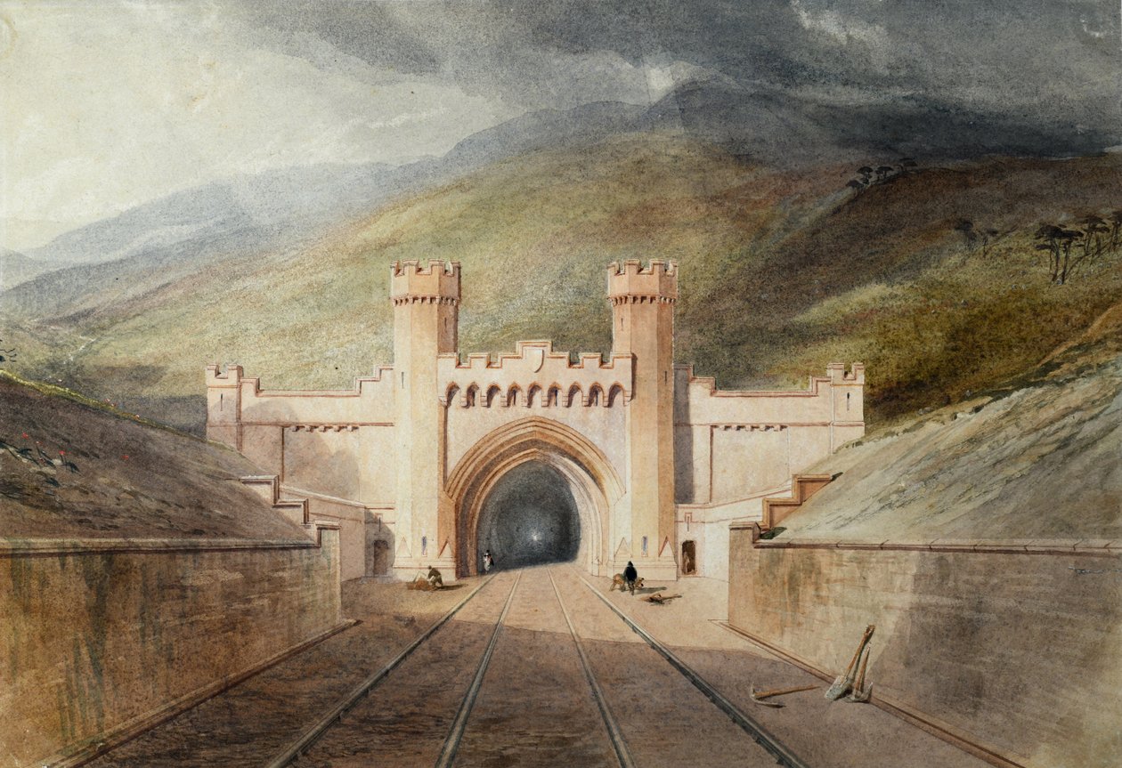 Portal Ferroviário do Túnel de Clayton de Unknown artist