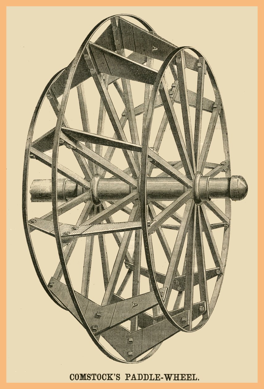 Roda de pás Comstocks de Unknown Artist