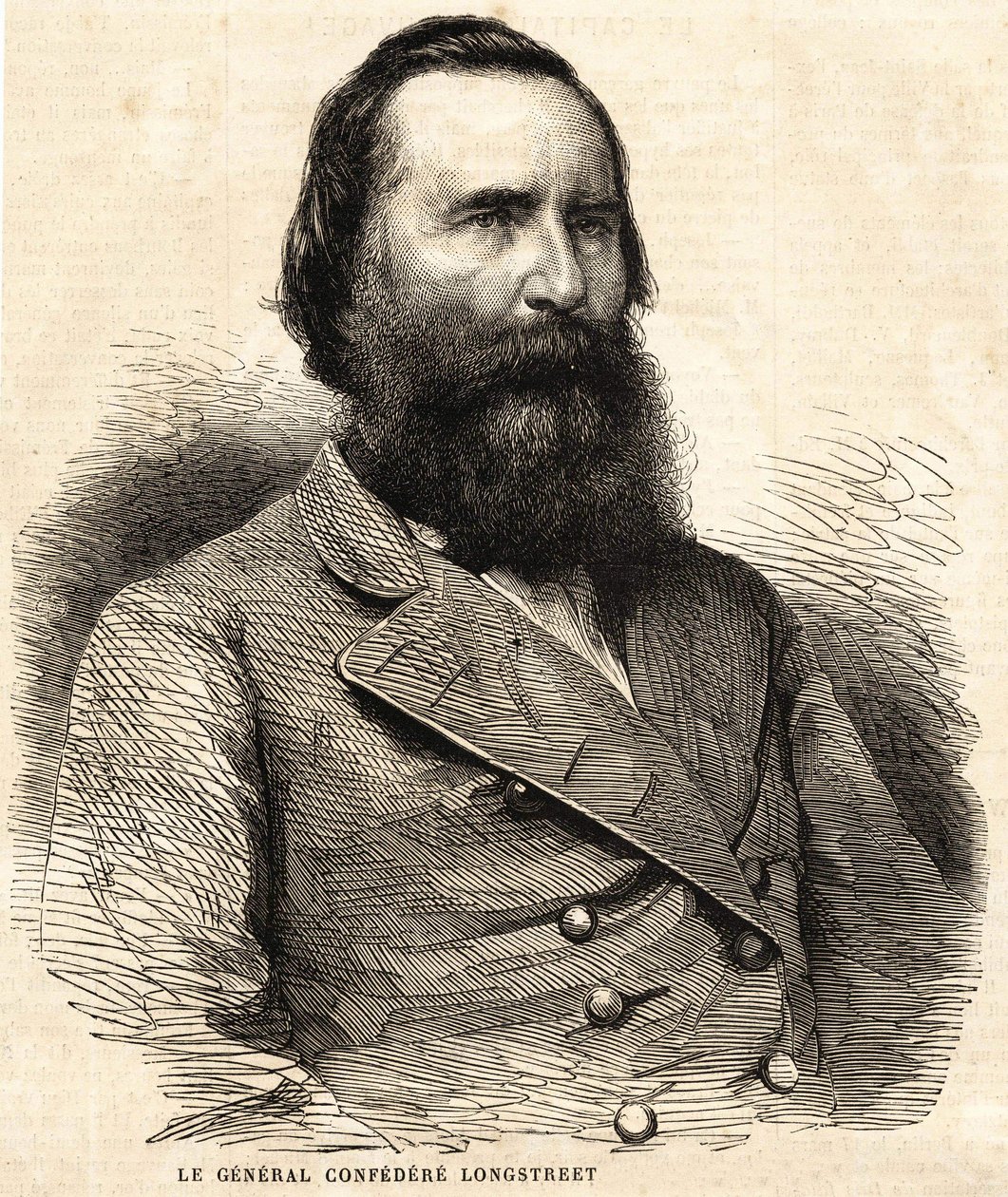 General Confederado James Longstreet (1821 - 1904). de Unknown artist