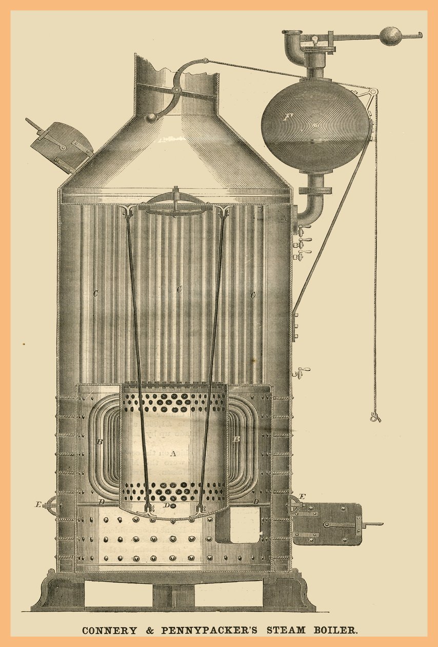 Connery - Caldeira a vapor Packer de Unknown Artist