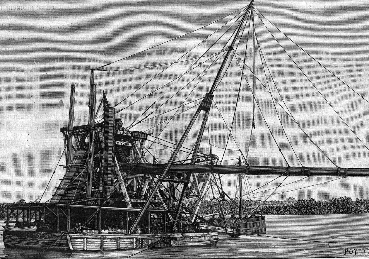 Construção do Canal do Panamá - Perfuração do Istmo do Panamá de Unknown artist