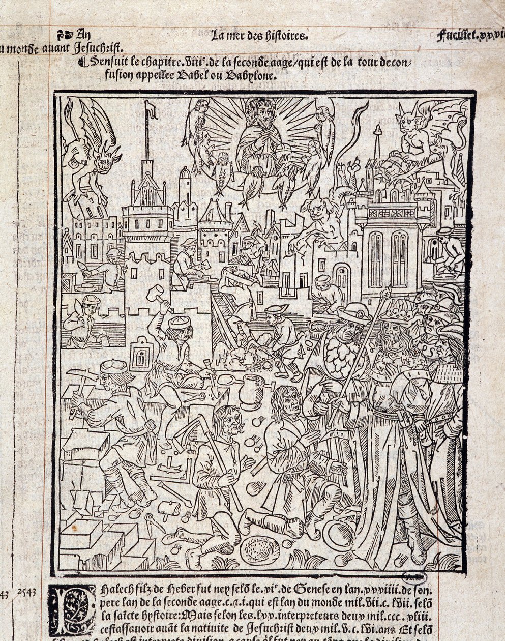 Canteiro de obras. França Século XV de Unknown artist