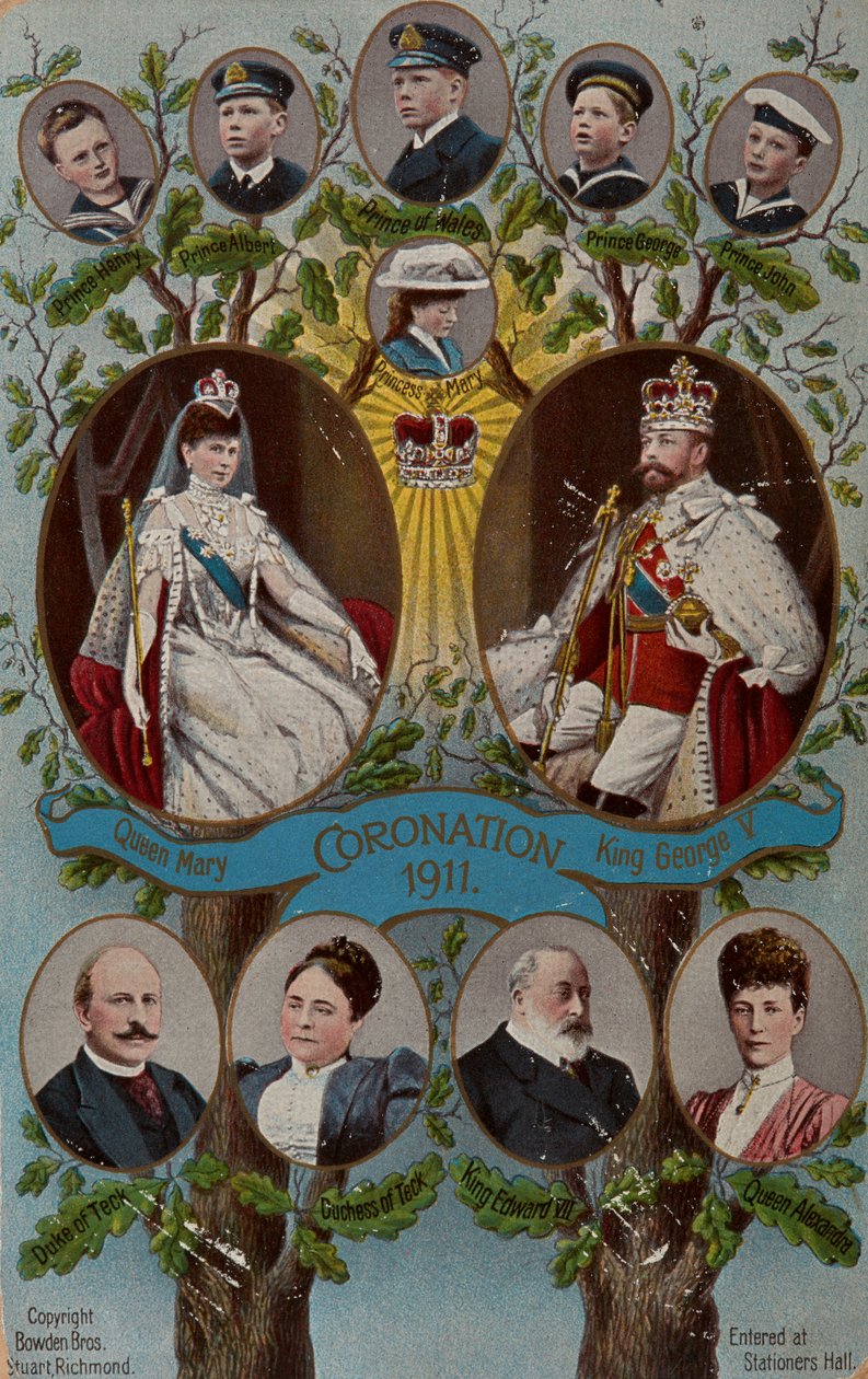 Postal da Coroação de Unknown Artist