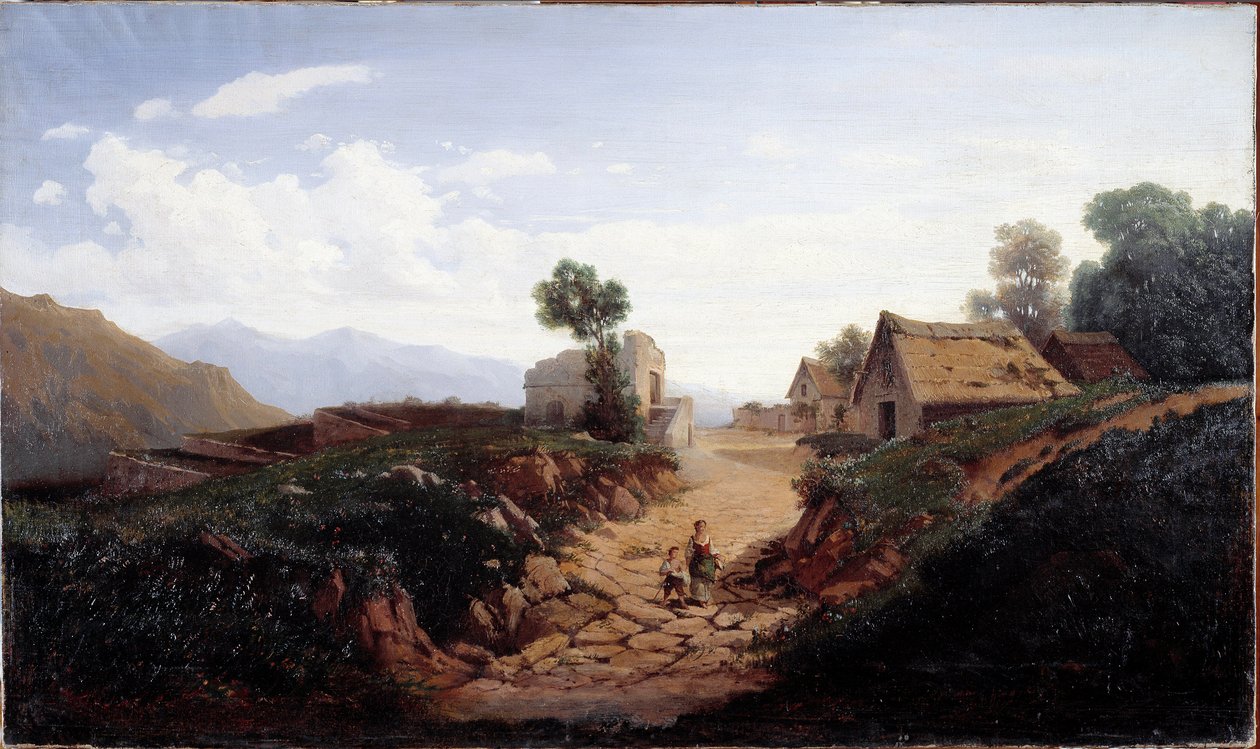 Estrada de campo (óleo sobre tela de Unknown artist