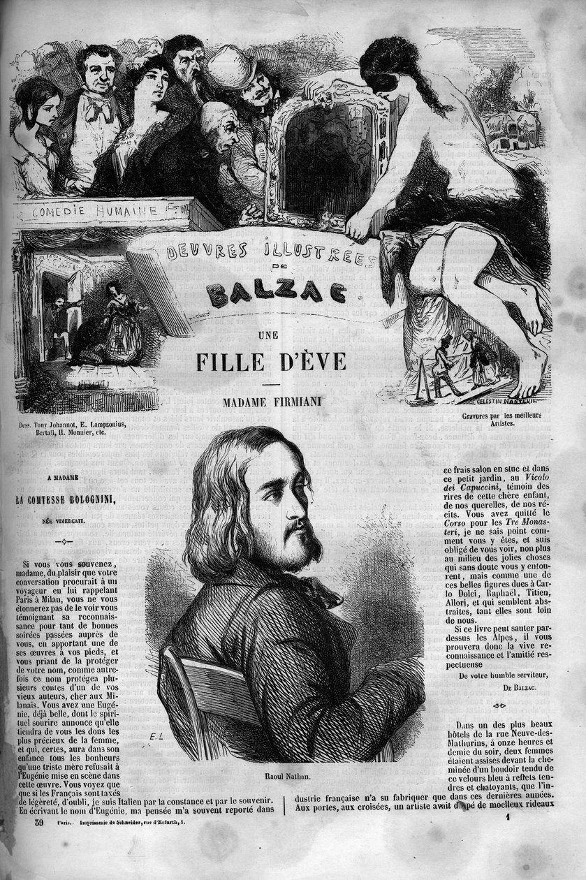 Capa para o romance "Uma filha de Eva". de Unknown artist