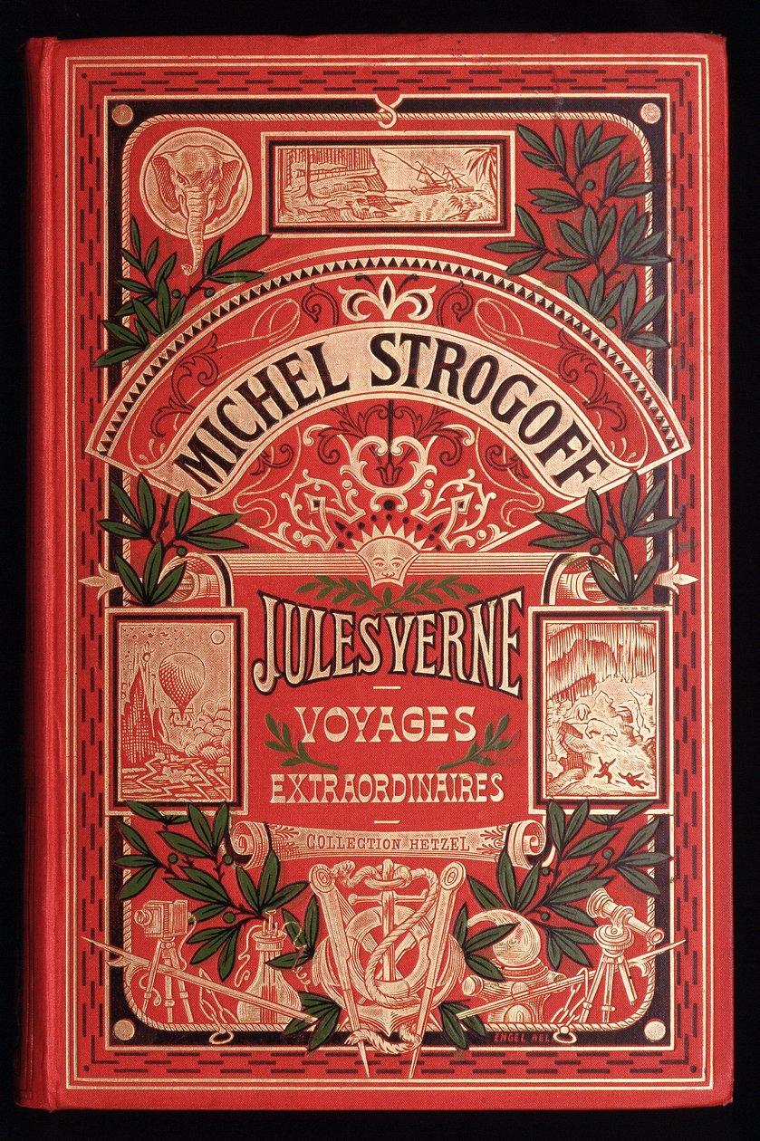 Capa do livro de Júlio Verne "Michel Strogoff", Ed. Hetzel de Unknown artist
