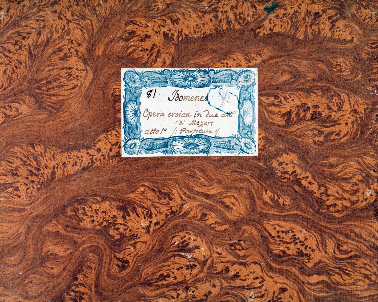 Capa da partitura de Idomenee, rei de Creta, ópera de Mozart, versão de Lichtenthal (1843) de Unknown artist