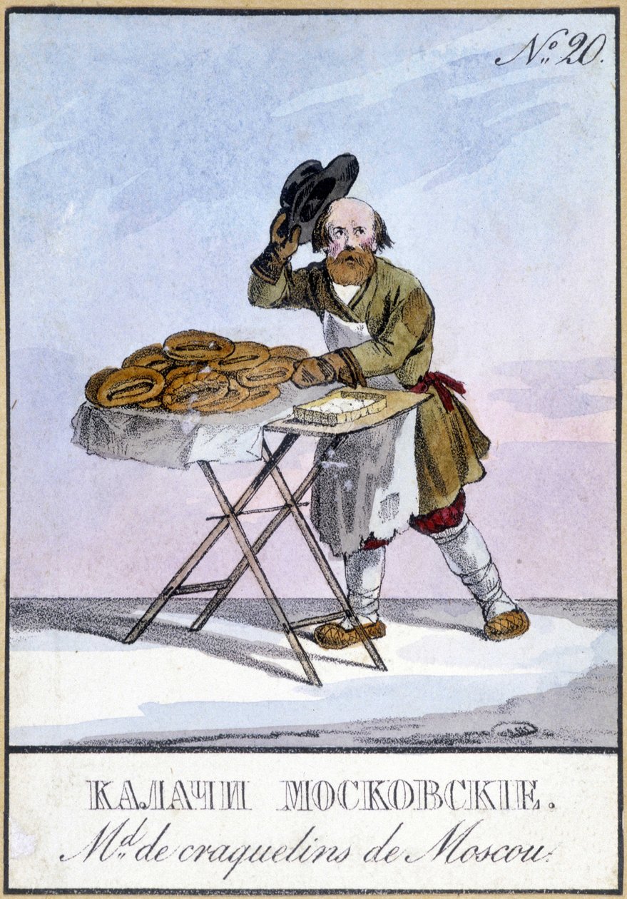 Crackers de Moscovo, no século XIX. de Unknown artist