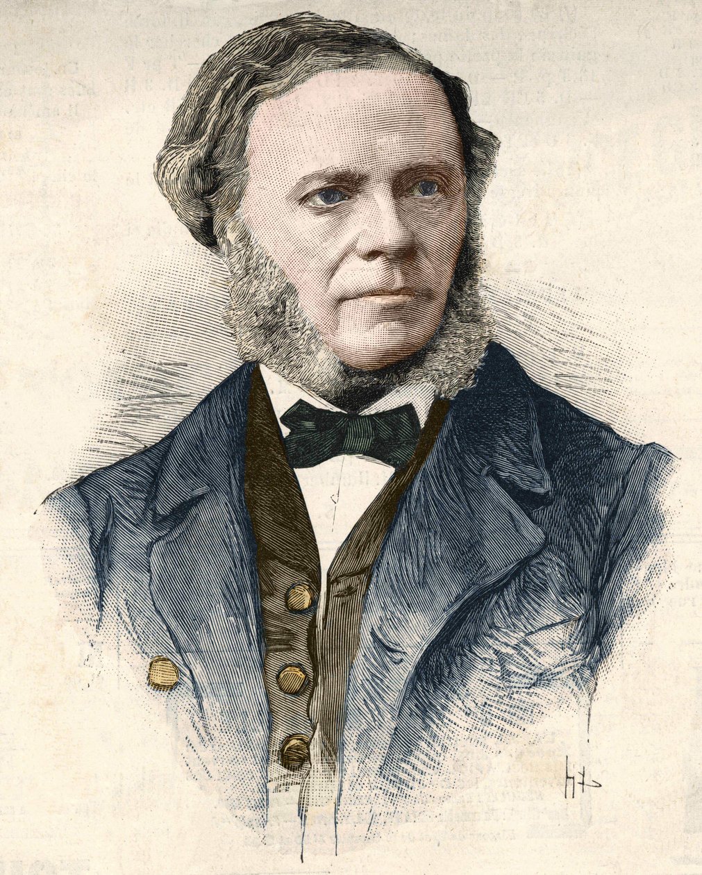 César Franck (1822 - 1890), compositor e organista francês de origem belga. de Unknown artist