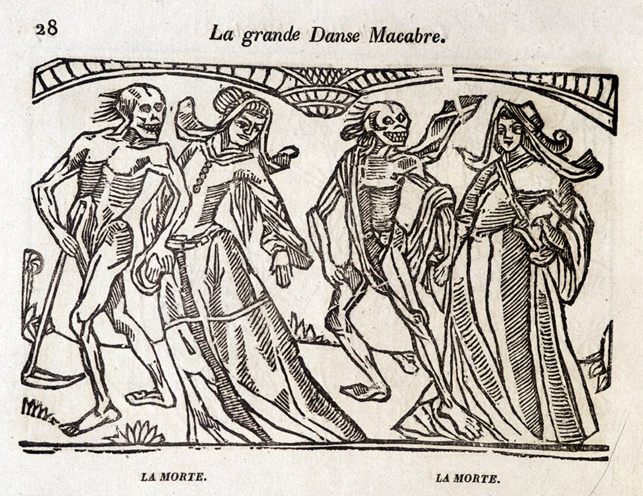 Dance macabre - engraving de Unknown artist